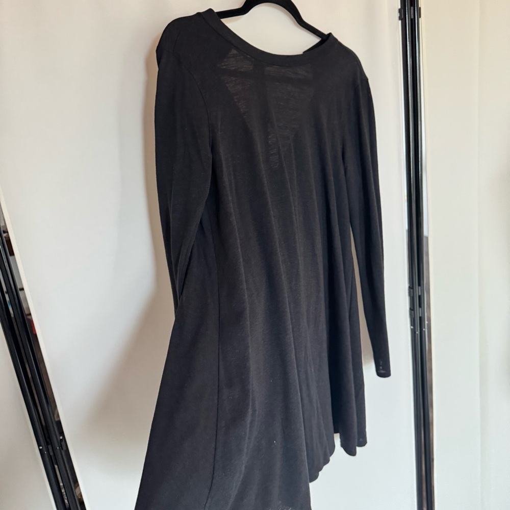 Black Long Sleeve swing Dress